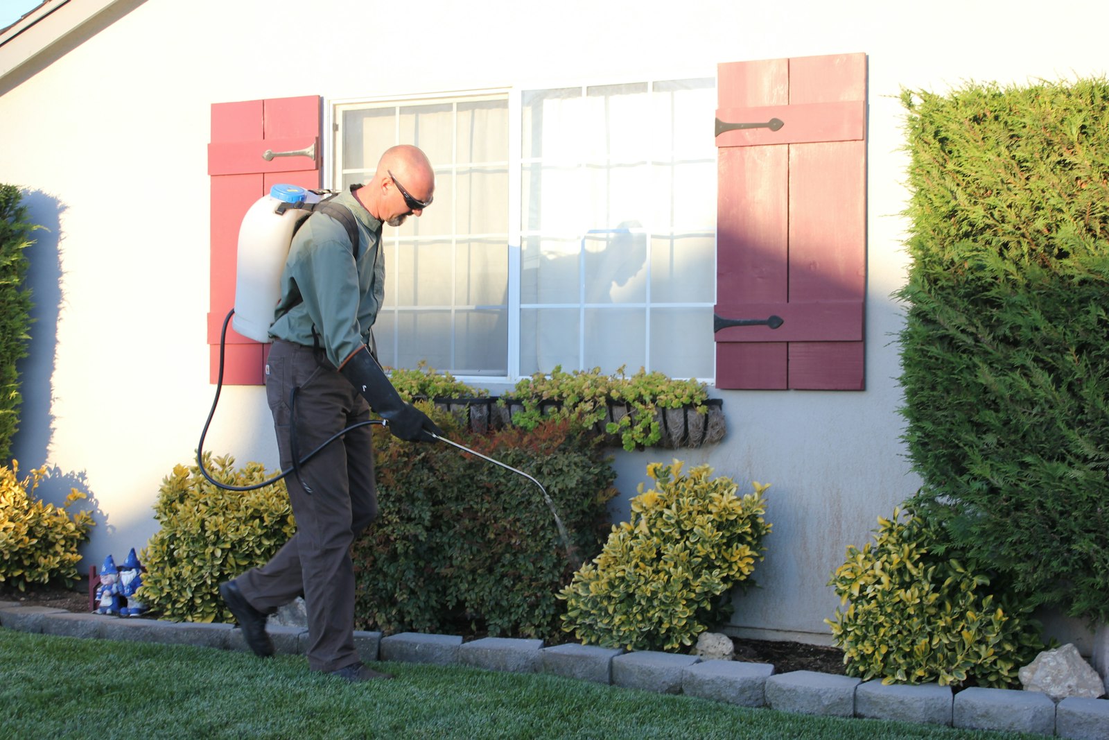 Service Mantra pest control technician at work in Gurgaon